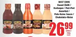 Boxer Best Cook Sweet Chilli/ Barbeque/ Peri-Peri Assorted/ Pele-Naise Sauce/ Chakalaka-Naise offer