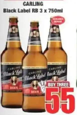 Boxer Carling Black Label RB offer