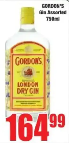 Boxer Gordon's Gin Assorted offer