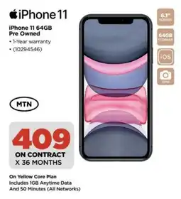 HiFi Corp iPhone 11 64GB Pre Owned offer