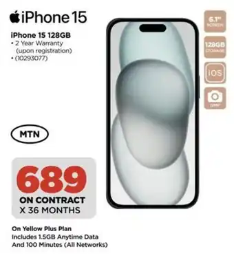 HiFi Corp iPhone 15 128GB offer