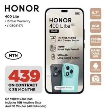 HiFi Corp Honor 400 Lite offer
