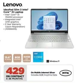 HiFi Corp Lenovo IdeaPad Slim 3 Intel Core i5 Laptop offer