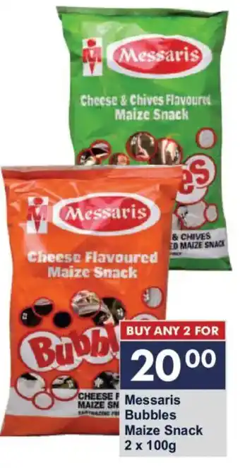 President Hyper Messaris Bubbles Maize Snack offer