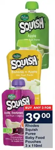 President Hyper Rhodes Squish Puree Baby Food Pouches offer