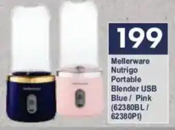 President Hyper Mellerware Nutrigo Portable Blender USB Blue/ Pink offer