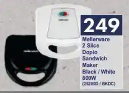 President Hyper Mellerware 2 Slice Dopio Sandwich Maker Black/ White offer