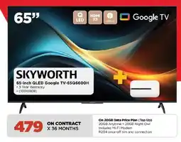 HiFi Corp Skyworth 65-inch QLED Google TV offer