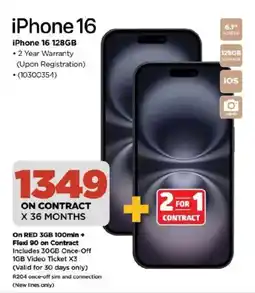 HiFi Corp iPhone 16 128GB offer