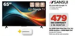 HiFi Corp Sansui 65-inch UHD Google TV offer