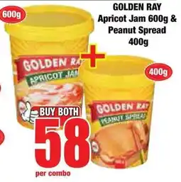 Boxer Superstores Golden Ray Apricot Jam & Peanut Spread offer