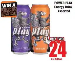 Boxer Superstores POWER PLAY Energy Drink Assorted offer