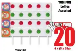 Boxer Superstores YUM FUN Lollies Assorted offer