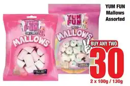 Boxer Superstores YUM FUN Mallows Assorted offer