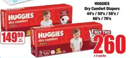 Boxer Superstores Huggies Dry Comfort Diapers offer