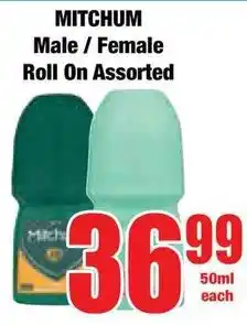 Boxer Superstores MITCHUM Male/ Female Roll On Assorted offer