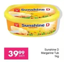 Save Sunshine D Margarine Tub offer