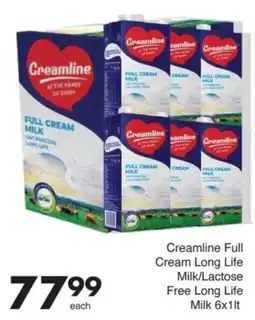 Save Creamline Full Cream Long Life Milk/ Lactose Free Long Life Milk offer
