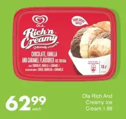 Save Ola Rich And Creamy Ice Cream offer
