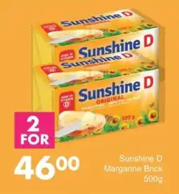 Save Sunshine D Margarine Brick offer