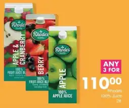 Save Rhodes 100% Juice offer