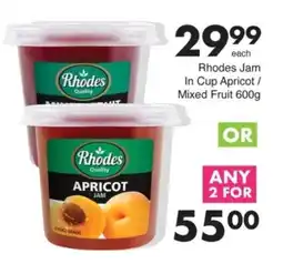Save Rhodes Jam In Cup Apricot/ Mixed Fruit offer