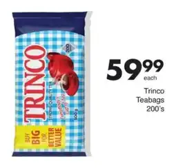 Save Trinco Teabags offer