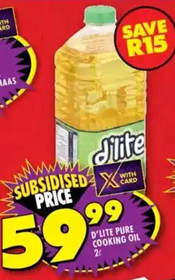 Shoprite D'lite pure cooking oil offer