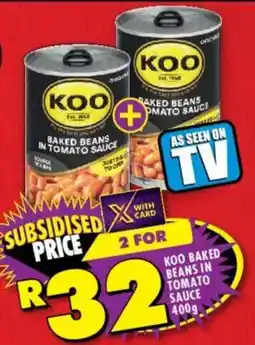 Shoprite Koo baked beans in tomato sauce offer