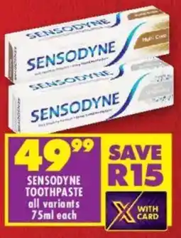 Shoprite Sensodyne toothpaste offer