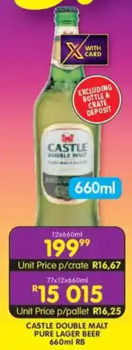 Shoprite Liquor Castle double malt pure lager beer rb offer