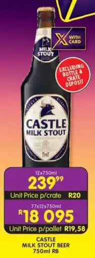 Shoprite Liquor Castle milk stout beer rb offer