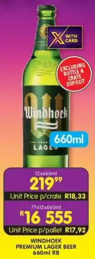 Shoprite Liquor Windhoek premium lager beer rb offer