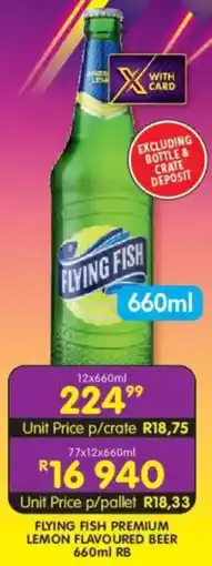 Shoprite Liquor Flying fish premium lemon flavoured beer rb offer
