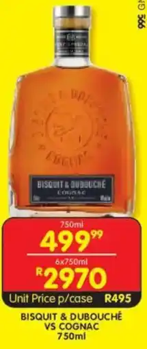 Shoprite Liquor Bisquit & dubouché vs cognac offer