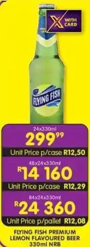 Shoprite Liquor Flying fish premium lemon flavoured beer nrb offer