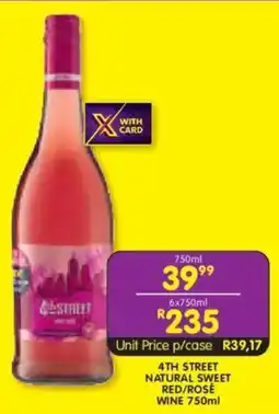 Shoprite Liquor 4th street natural sweet red/ rose wine offer