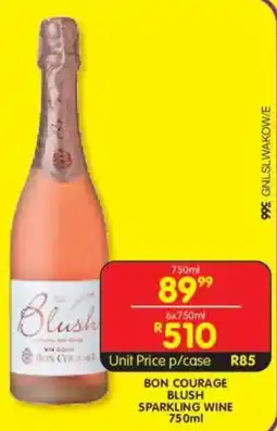 Shoprite Liquor Bon courage blush sparkling wine offer
