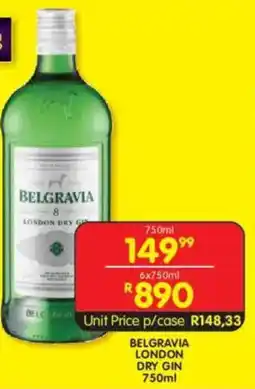 Shoprite Liquor Belgravia london dry gin offer