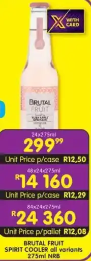 Shoprite Liquor Brutal fruit spirit cooler nrb offer