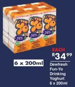 President Hyper Dewfresh Fun-Yo Drinking Yoghurt offer