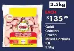 President Hyper Goldi Chicken Frozen Mixed Portions IQF offer