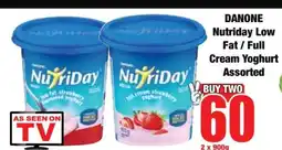 Boxer DANONE Nutridary Low Fat / Full Cream Yoghurt Assorted offer