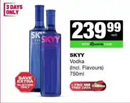 Spar Tops Skyy Vodka offer