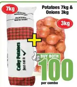 Boxer Potatoes 7kg & Onions 3kg offer