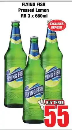 Boxer FLYING FISH Pressed Lemon RB 3 x 660ml offer