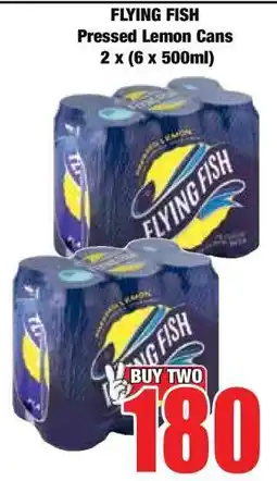 Boxer FLYING FISH Pressed Lemon Cans 2 x (6 x 500ml) offer