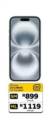 MTN iPhone 16 (128GB) 5G Enabled offer
