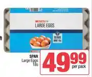 Spar Spar Large Eggs-18s Per Pack offer