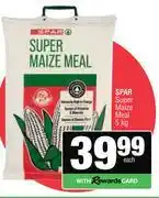 Spar Spar Super Maize Meal-5Kg offer